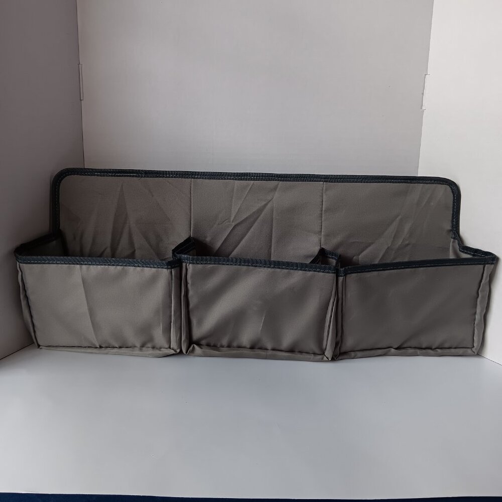 3 Pocket Hanging Trunk Organizer-Vinyl --Gray